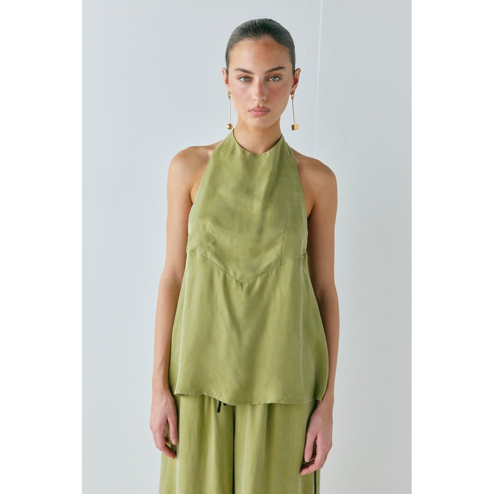 VRG GRL Seirra Top In Moss Size 6 New With Tags